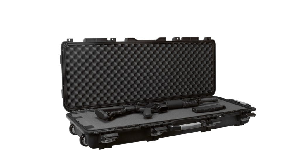 Plano Field Locker Tactical Long Gun Case w/Wheels, Mil-Spec, Black, 109440
