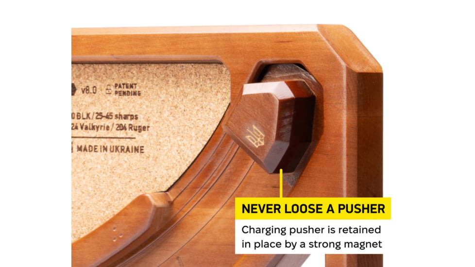 PODAVACH Spare Pusher for AR-15/AK Mag Loader, Natural Wood, PH15BR