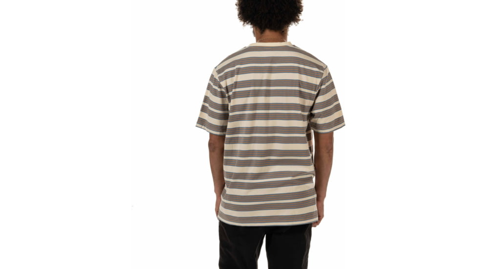 Poler Rufus Knit T-Shirt, 2XL, Cream/Blue, 212APM3501-Cream/Blue-XXL