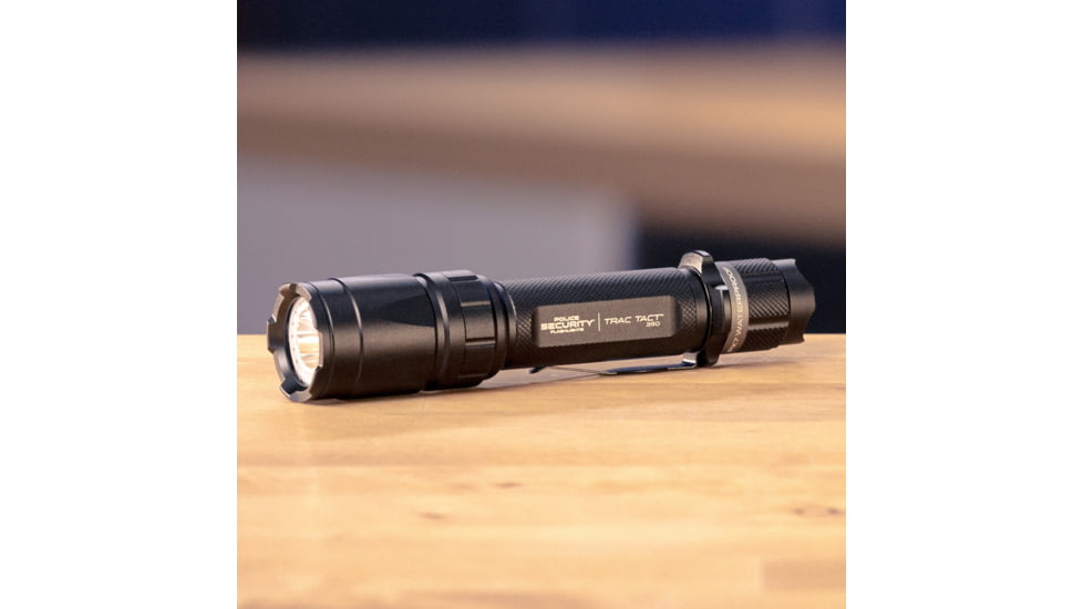 Police Security Flashlights Psf Trac Tact Flashlight White 350 Lum 2aa Batteries 3 Modes