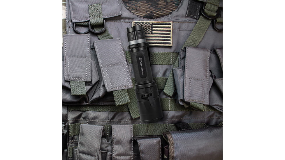 Police Security Flashlights Psf Trac Tact R Flashlight Wht 1000 Lum Rchble 5 Modes W/red