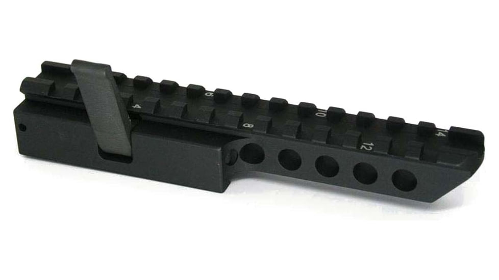 Precision Reflex Gator Grip Rail Riser Mount, Power Locking, Black, 05-0067