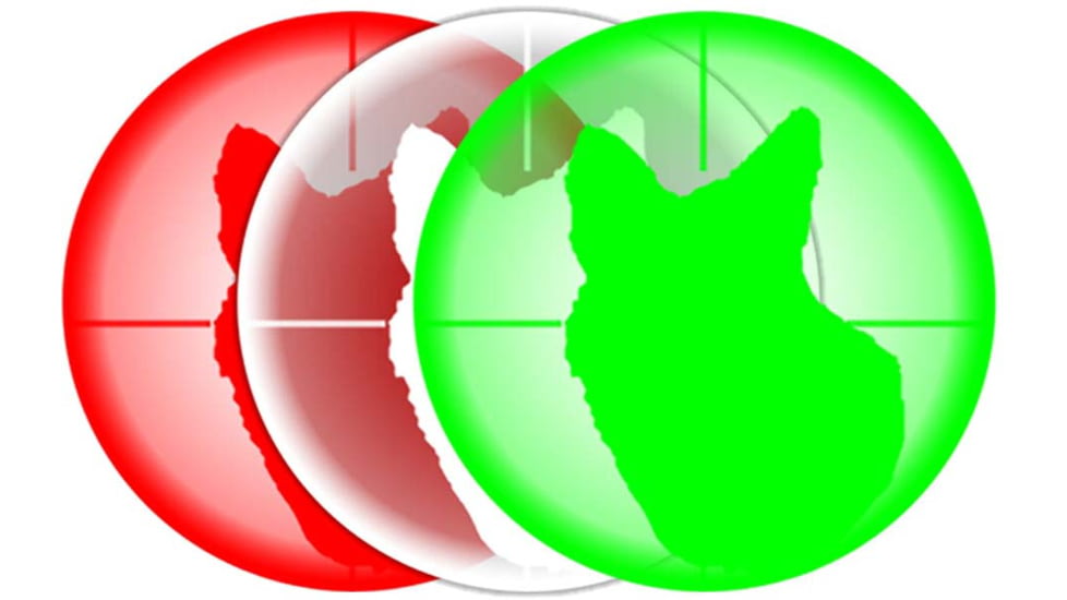 Predator Tactics Coyote Reaper Kit, Rifle &amp; Bow Edition, Triple LED, Green, Red &amp; White, Medium, 97465