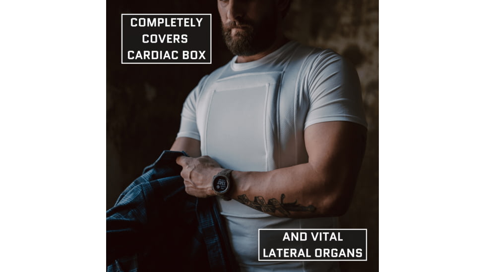 Premier Body Armor 360 Core Everyday Armor T-Shirt w/ 4 Level IIIA Panels