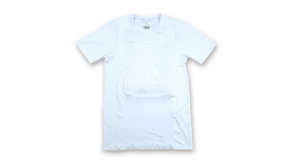 Premier Body Armor Everyday Armor T-Shirt, Extra Shirt Only, No Armor Panels, White, Large, EAT-WHITE-L