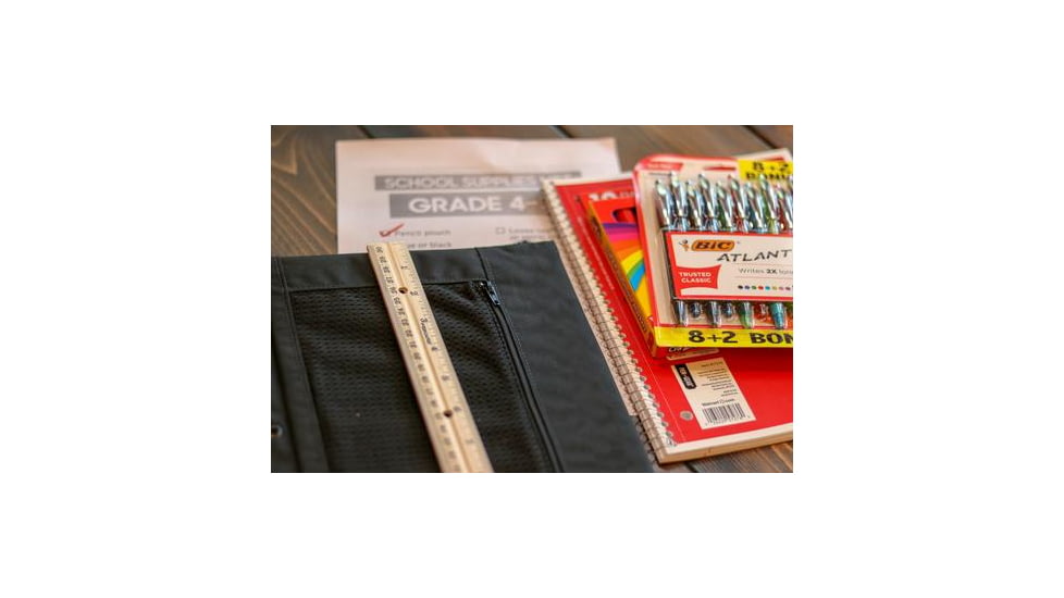 Premier Body Armor Level IIIA 3-Ring Pencil Pouch, Black, 3RP-9037