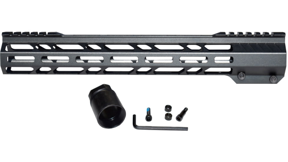 Presma AR-15 M-LOK Free Float Handguard, 13 in, Black, MMARE13
