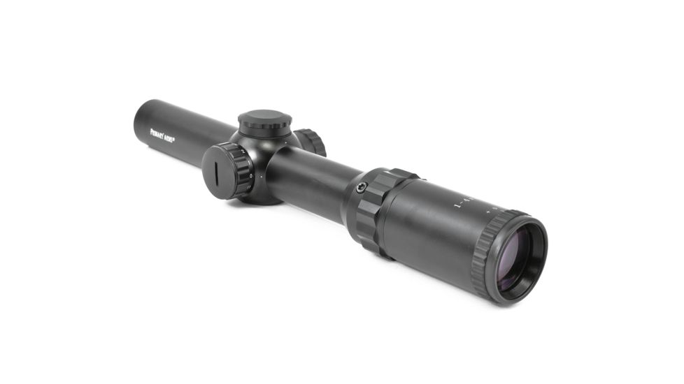 EDEMO Primary Arms Classic Series Rifle Scope, 1-4x24mm, Second Focal Plane, Duplex Dot Illuminated Reticle, Black, 610001, EDEMO1
