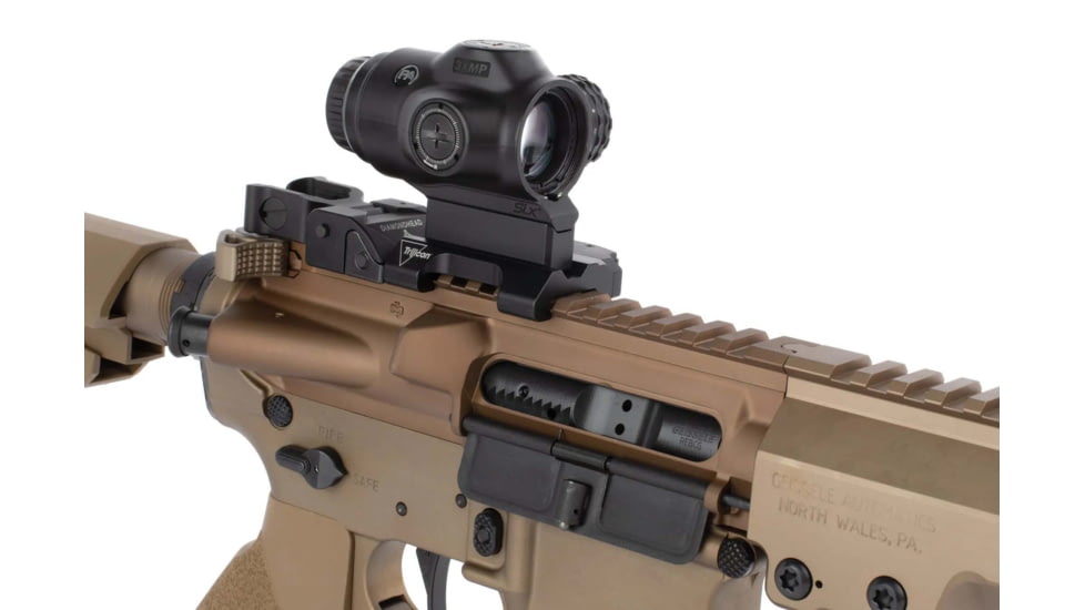 Primary Arms SLx 3X MicroPrism with Red Illuminated ACSS Raptor 5.56/.308 Reticle - Yard, Black, 710036