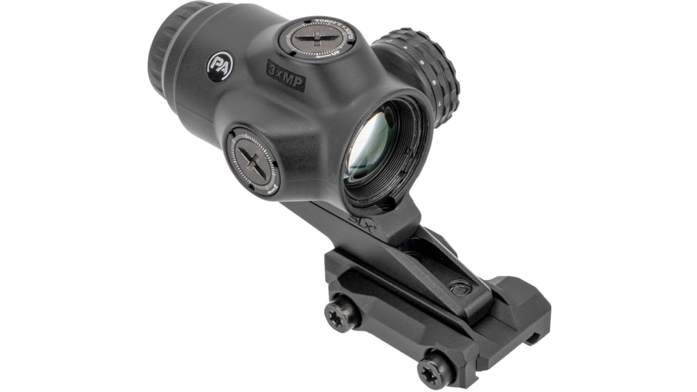 Primary Arms SLx 3x MicroPrism Red Dot Sight, 1/4 MOA, Prism Scope, Green Illuminated ACSS Raptor 5.56/.308 Yard, Black, 710037