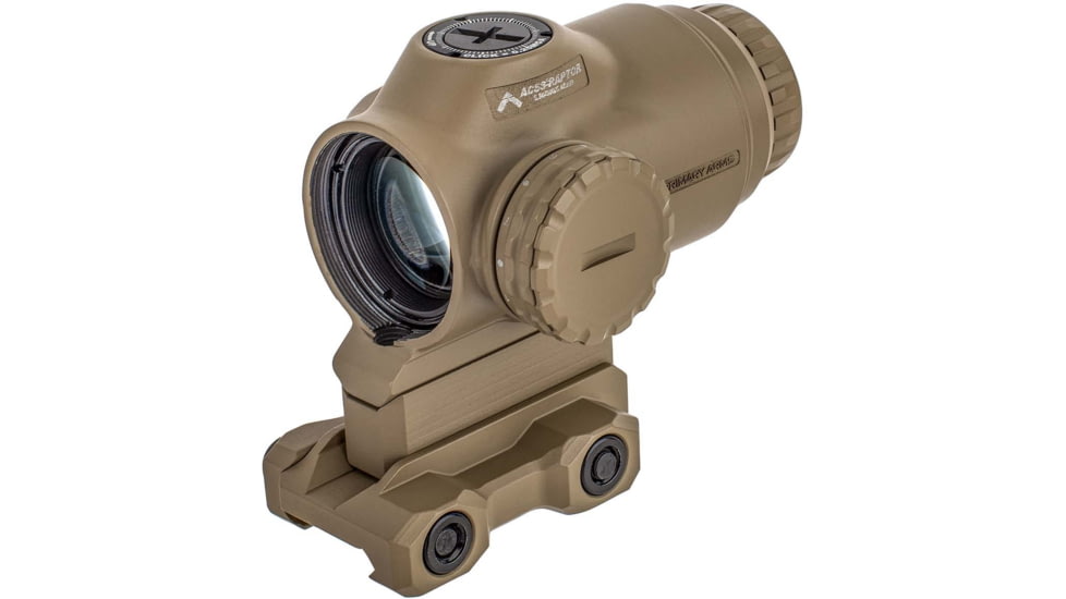 Primary Arms SLx 3x MicroPrism Red Dot Sight, 1/4 MOA, Prism Scope, Red Illuminated ACSS Raptor 7.62/300BO Yard, Flat Dark Earth, 710057