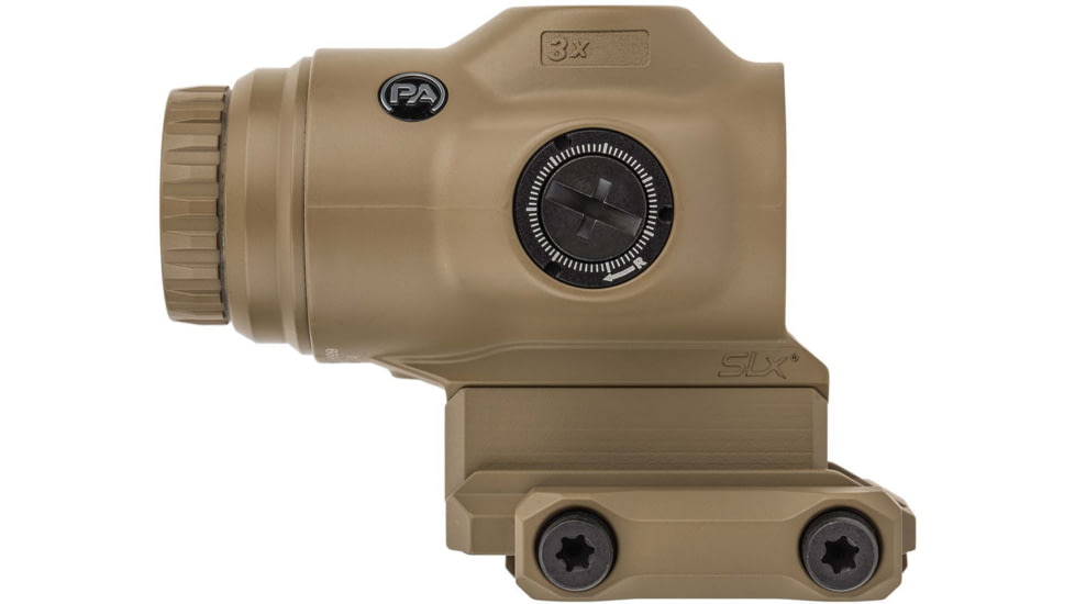 Primary Arms SLx 3x MicroPrism Red Dot Sight, 1/4 MOA, Prism Scope, Red Illuminated ACSS Raptor 7.62/300BO Yard, Flat Dark Earth, 710057