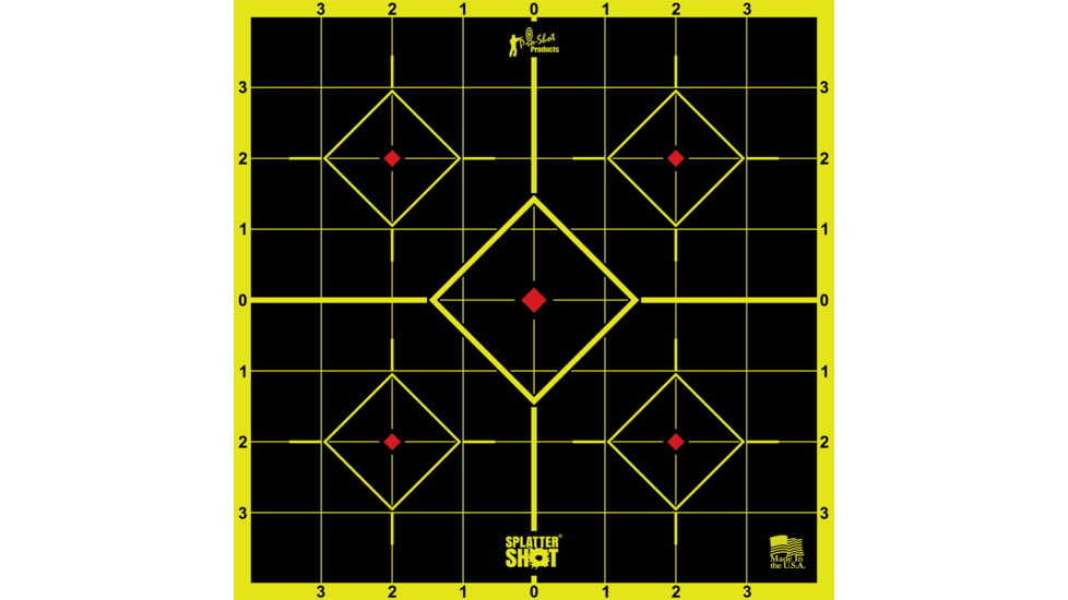 Pro-Shot Splatter Shot 8in Green Sight-In Target - Peel &amp; Stick - 6 Pack, 8SI-GREEN-6PK