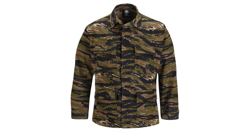 Propper Genuine Gear BDU Coat, 60/40 Cotton/Poly Ripstop - Men's, Asian Tiger Stripe, 3XL, Regular, F5450253363XL2