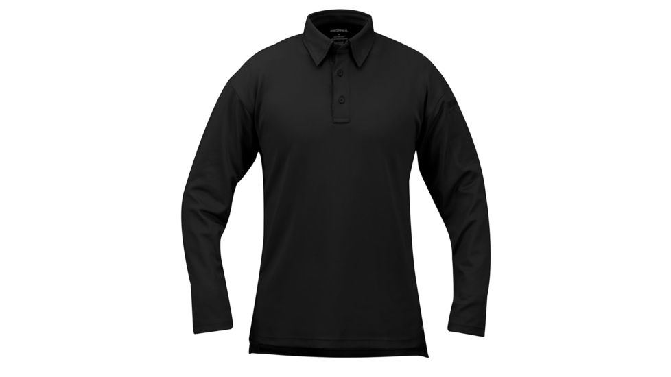 Propper I.C.E. Performance Polo Long Sleeve Shirt, Black, 4XL Regular F5315720014XL