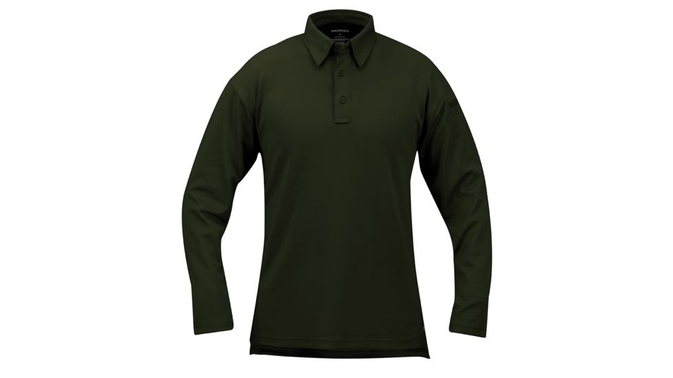 Propper I.C.E. Performance Polo Long Sleeve Shirt, Dark Green, 3XL Regular F5315723113XL