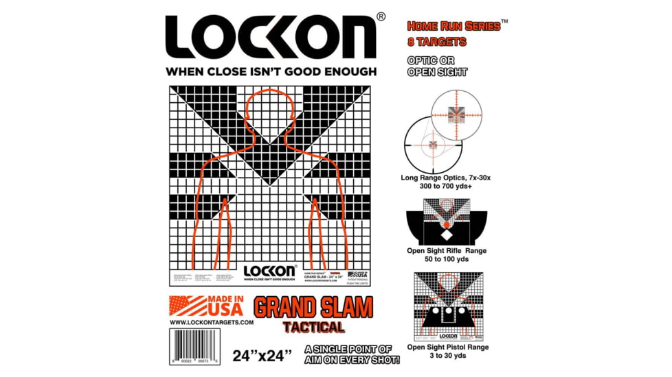 ProShot LockOn Grand Slam Tactical Targets, 8 Pack, 24in x 24in, GST-8