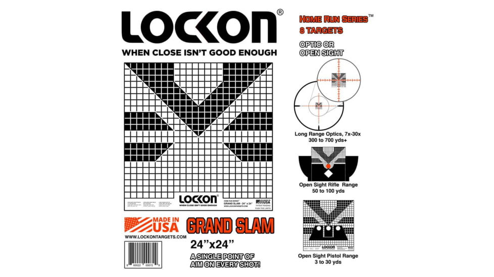 ProShot LockOn Grand Slam Targets, 8 Pack, 24in x 24in, GS-8