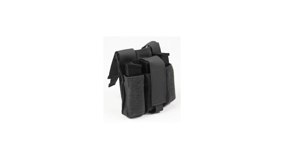 PROTECH Triple Side Arm Pistol Magazine Pouch, 3 9mm/.40cal Magazines, Black, TP10B-M-YK