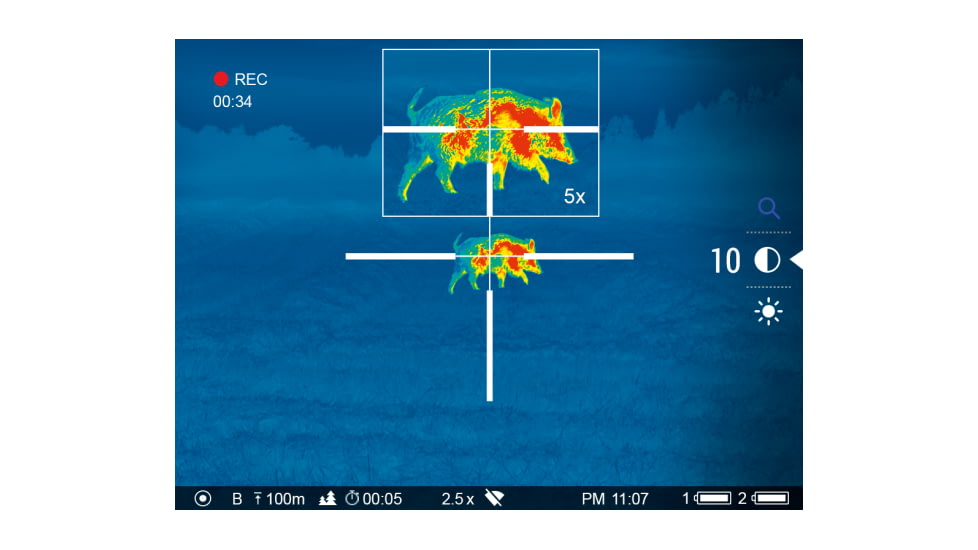 Pulsar Thermion 2 XQ50 Pro 3-12x Thermal Imaging Riflescope, 30mm, 384x288, Black, PL76548
