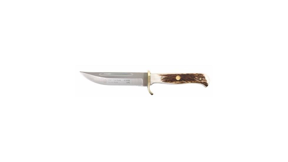 Puma Knives Trail Guide Fixed Blade Knife, 4.7in Blade, Stag w/ Leather Sheath 6116382L