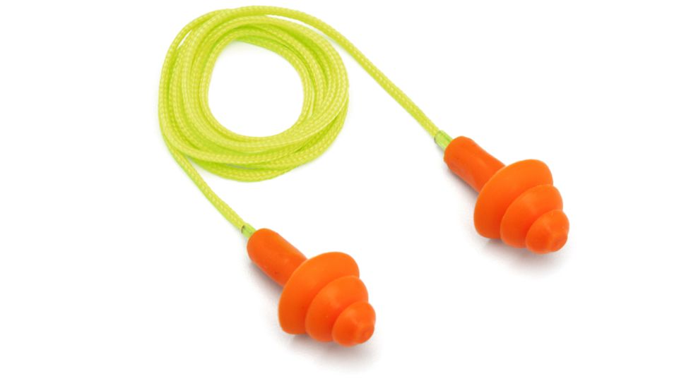 Reusable Ear Plug, Orange/Lime