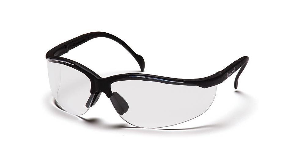Pyramex Venture II Safety Glasses - Clear Lens, Black Frame SB1810S