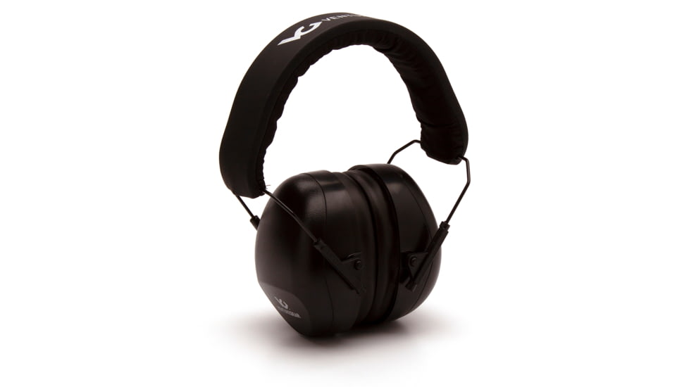 Pyramex VGPM8011C Venture Gear V80 Muff 26 DB Over The Head Black Ear Cups With