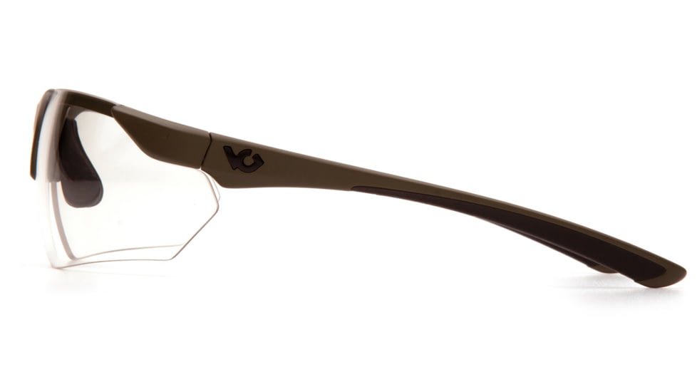 Pyramex VGSG1710T Drone 2.0 Glasses Clear Lens Anti-Fog OD Green Frame