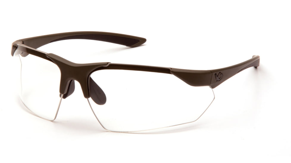 Pyramex VGSG1710T Drone 2.0 Glasses Clear Lens Anti-Fog OD Green Frame