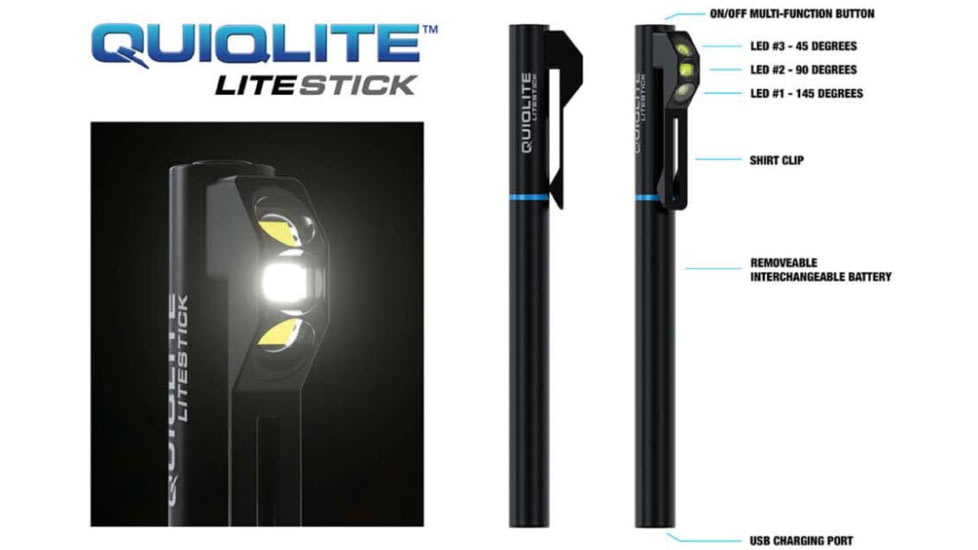 Quiqlite Quiqlite Quiqlite Litestick, Black, LSWWW