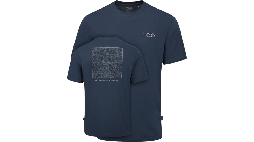 Rab Crimp Elevation Tee - Mens, Tempest Blue, Large, QBL-68-TMB-LRG