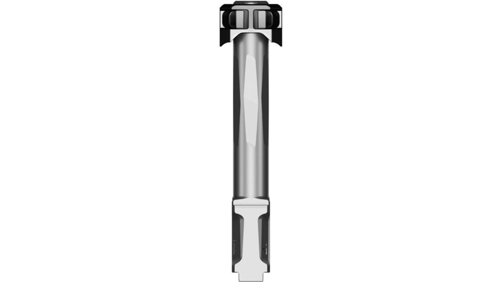 Radian Weapons Glock 19 Gen 6 and Glock 45 Gen 6 Ramjet 9mm Luger Non-Threaded Pistol Barrel w/Afterburner Compensator, 4.9 inch, 1-14 LH Twist, Radianite, Grey, R0987
