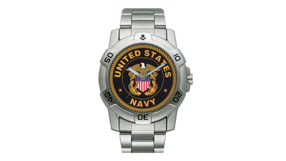 RAM instrument Chrome Military Watch V1P07 US Navy
