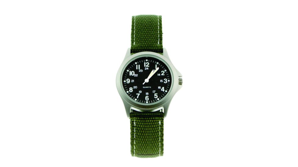 RAM Instrument RAMW1002R Rugged Field Watch Green Nylon Strap