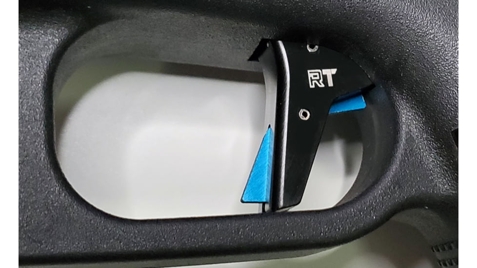 Ramm Tactical Leverage Trigger Kit for Slim-Line G42 Straight, Black w/blue safety, RT-GK-SL-42-ST-BU