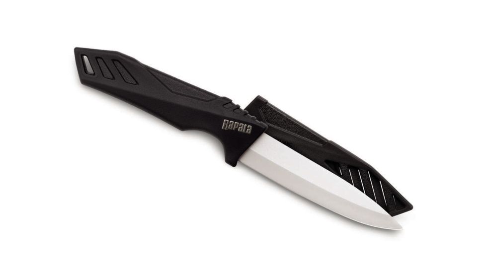 Rapala Ceramic Utility Knife, 4in, Bulk, Black, RCUKB4B