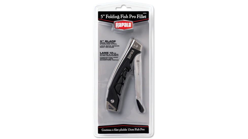Rapala Fish Pro Fillet Folding Knife,5in, Japanese Steel, FFPF5