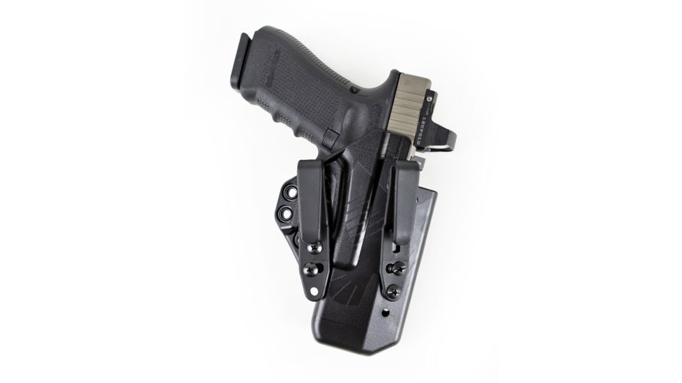 Raven Concealment Eidolon Standard Holster Kit, Glock 19/UNIV, Short, Ambi, Black, EG19ASBKB