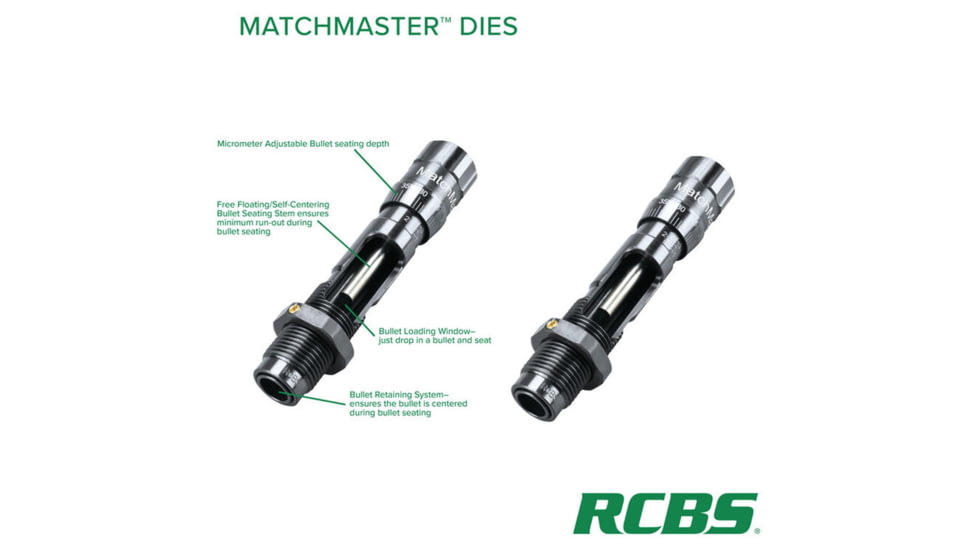 RCBS Matchmaster Comp Seat Die 25 Creedmoor, 1214065