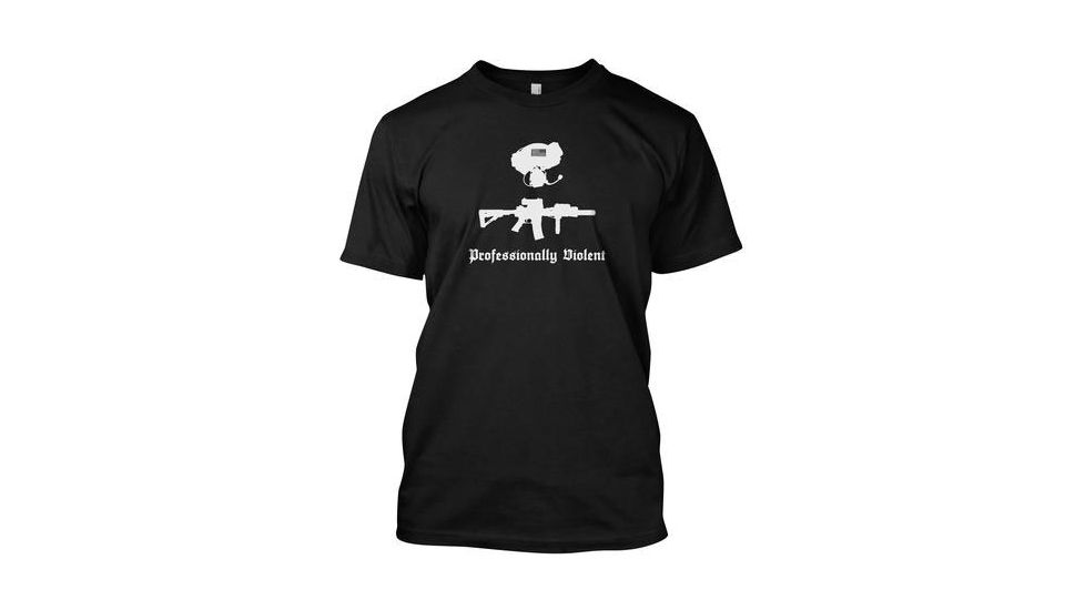 RE Factor Tactical Professionally Violent T-Shirt - Mens, Black, Large RFTSPVLG