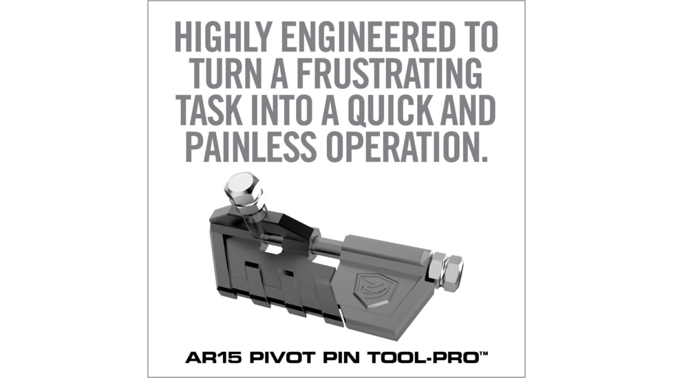 Real Avid AR15 Pivot Pin Tool-Pro, Grey, Black, Small, AVARPPTPRO