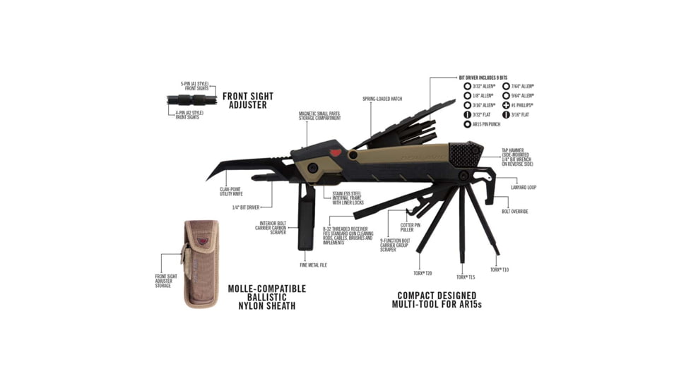 Real Avid Gun Tool Pro, AR15 Multi-Tool, Clam AVGTPROAR
