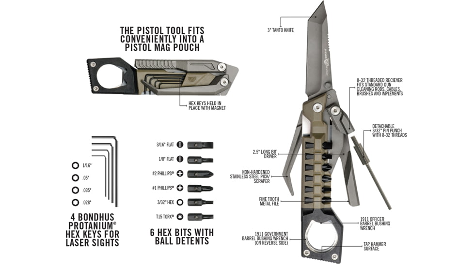 Real Avid Pistol Multi Tool AVPSTL