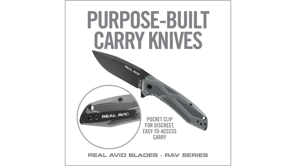 Real Avid Rav-2 Knife Assisted Folding 3.25 Blade Blue