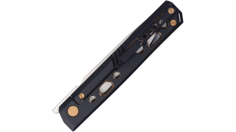 Real Steel Burns Framelock Black/Gold