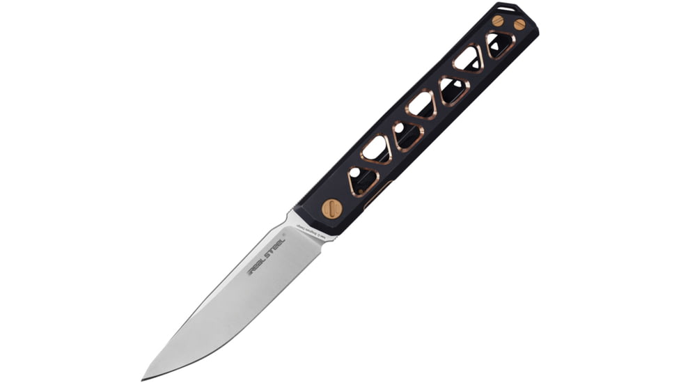 Real Steel Burns Framelock Black/Gold