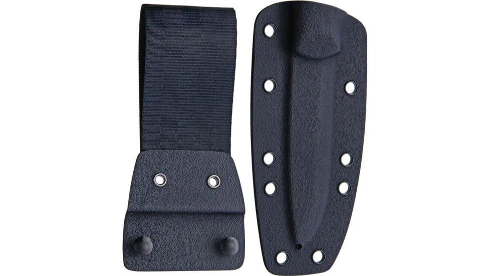 Real Steel Bushcraft III Fixed Blade Blk Fixed Blade Knife, 8.5in Overall, 4in Satin D2 Tool Steel Blade, Black G10 Handle, Black Kydex Belt Sheath, Black, 3725