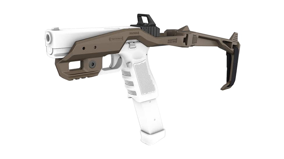 Recover Tactical 20/20N43 BRACE Stabilizer Kit for Glock 43, Glock 43X and Glock 48 G43, G43X, G48 - All Gens/Versions, FDE, 2020N43B-02