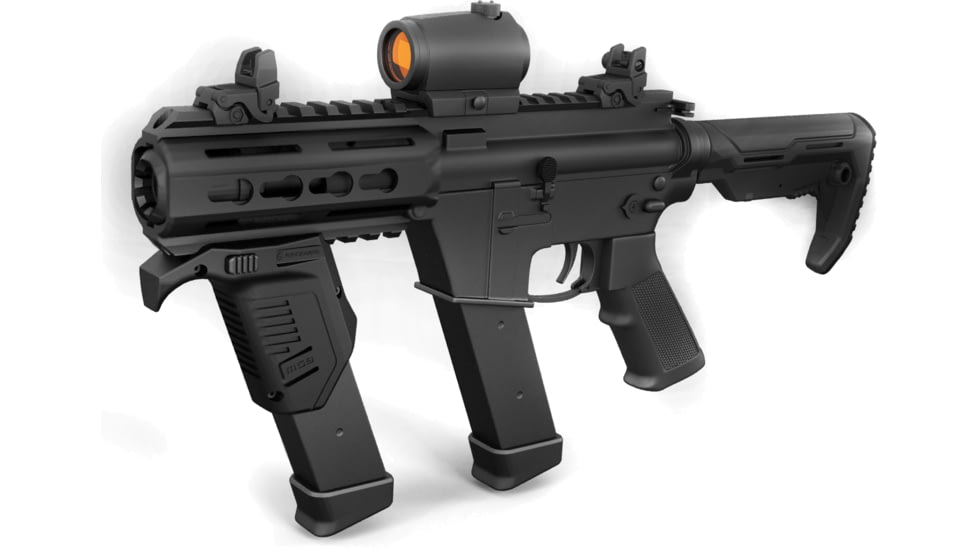Recover Tactical Anglled Forward Magazine Holder for Glock 9/40 w/Picatinny Rail, Black, MG9-01